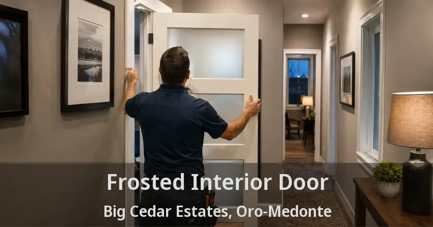 Frosted Interior Door Big Cedar Estates, Oro-Medonte - ON
