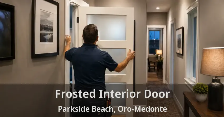 Frosted Interior Door Parkside Beach, Oro-Medonte - ON