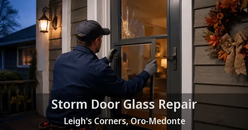 Storm Door Glass Repair Leigh's Corners, Oro-Medonte - ON