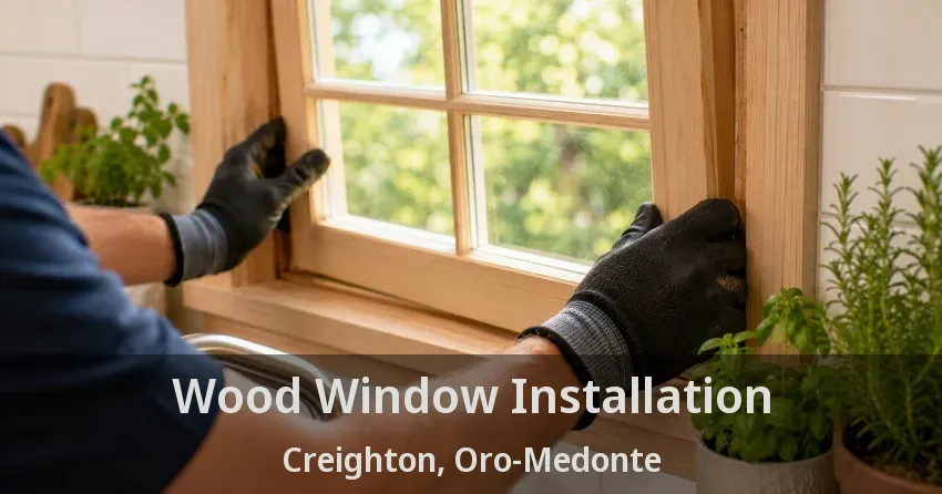 Wood Window Installation Creighton, Oro-Medonte - ON