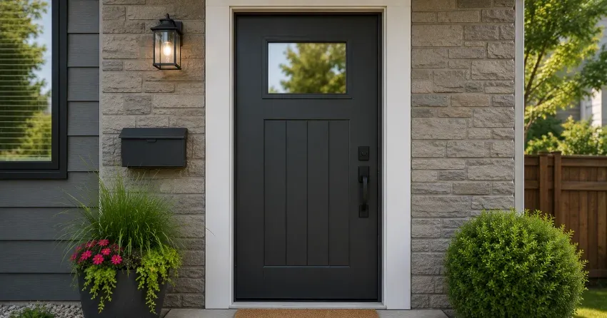 emergency door replacement Cedarmont Beach, Oro-Medonte installation in progress
