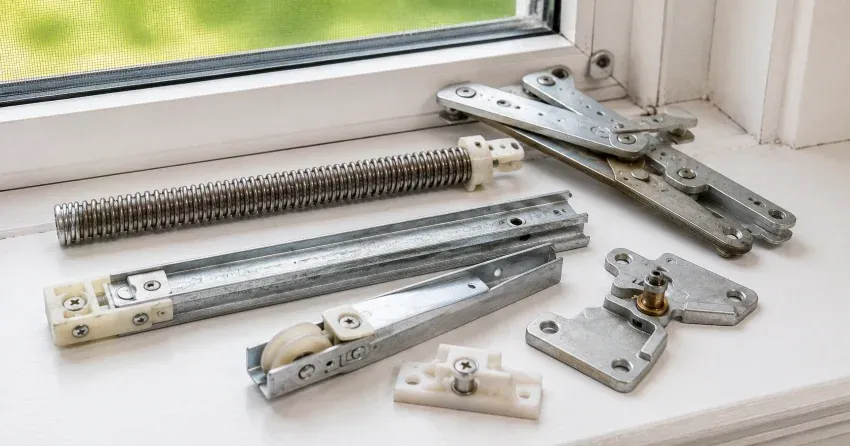 technician adjusting window sash alignment in Oro-Medonte home